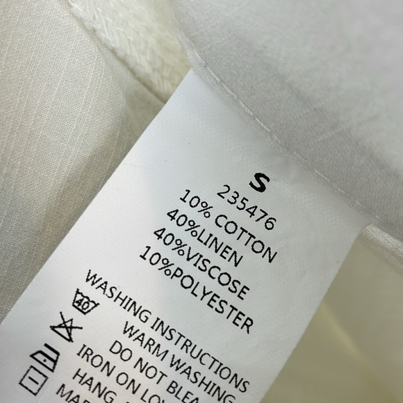 Flamingo Womens S Business Casual Wide Leg 4 Pocket Stretch Linen Blend Trouser - Picture 7 of 8